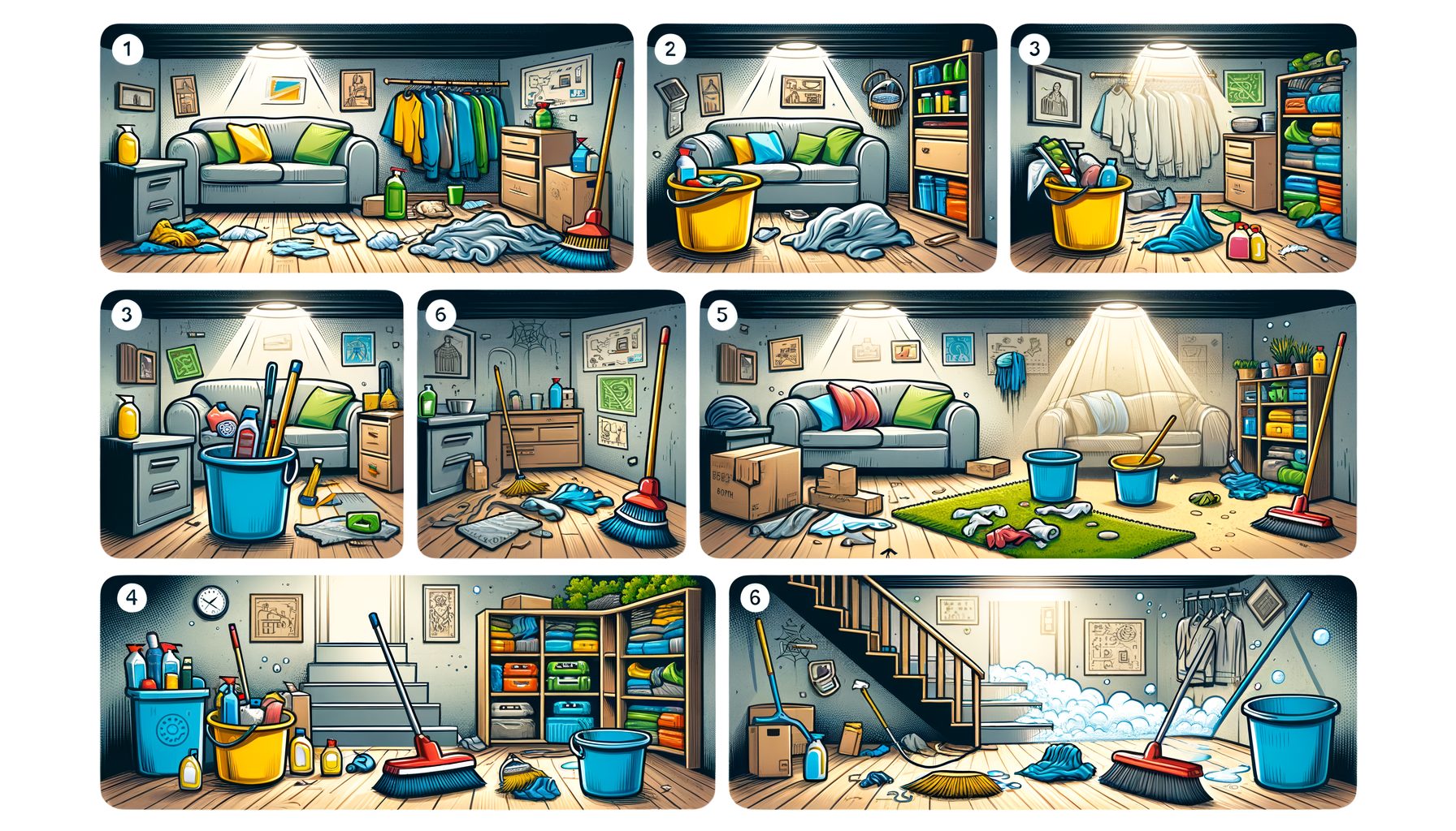 Step-by-Step Basement Cleaning Guide: Declutter & Deep Clean